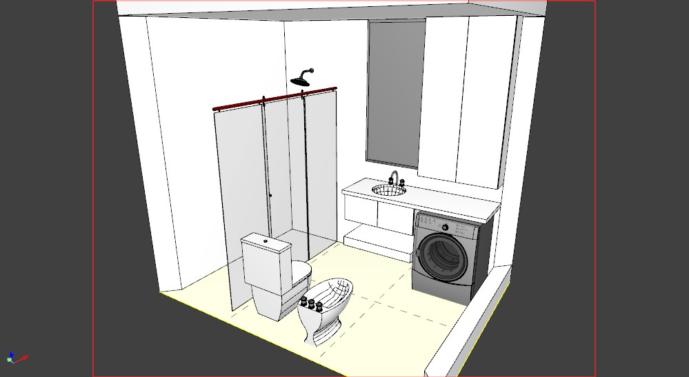 Layout de banheiro enviado para o Render IA